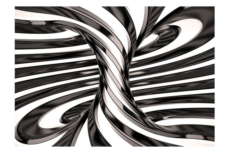 Valokuvatapetti Black And White Swirl 150x105 - Artgeist sp. z o. o. - Sisustustuotteet - Seinäkoristeet - Tapetit - Valokuvatapetit