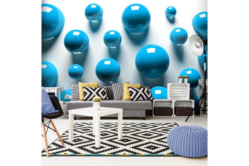 Valokuvatapetti Blue Balls 200x140, Artgeist sp. z o. o.