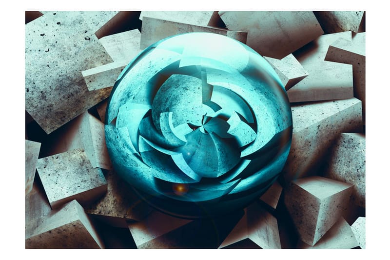 Valokuvatapetti Blue Glow 400x280 - Artgeist sp. z o. o. - Sisustustuotteet - Seinäkoristeet - Tapetit - Valokuvatapetit