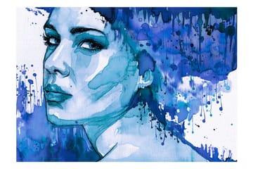 Valokuvatapetti Blue Lady 400x280 - Artgeist sp. z o. o. - Sisustustuotteet - Seinäkoristeet - Tapetit - Valokuvatapetit