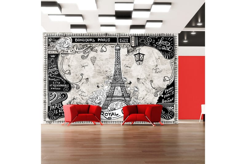 Valokuvatapetti Bonjour Paris 100x70 - Artgeist sp. z o. o. - Sisustustuotteet - Seinäkoristeet - Tapetit - Valokuvatapetit