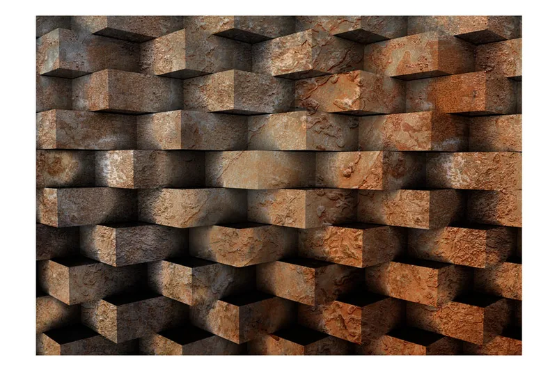 Valokuvatapetti Brick Braid 300x210 - Artgeist sp. z o. o. - Sisustustuotteet - Seinäkoristeet - Tapetit - Valokuvatapetit