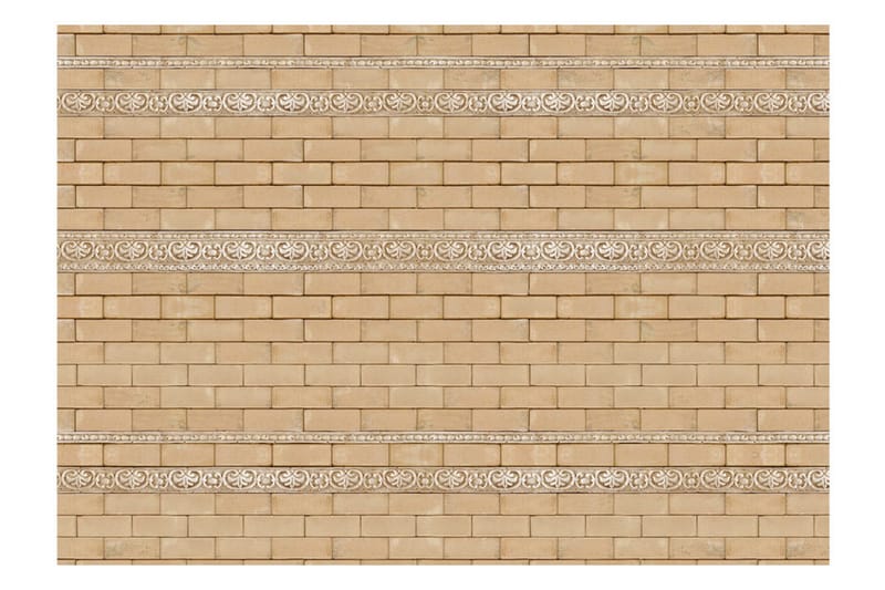 Valokuvatapetti Brick With Ornaments 300x210 - Artgeist sp. z o. o. - Sisustustuotteet - Seinäkoristeet - Tapetit - Valokuvatapetit