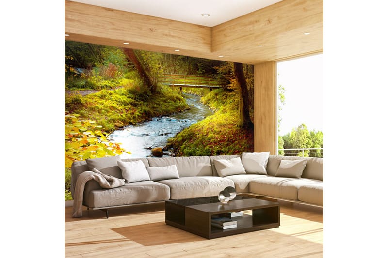 Valokuvatapetti Brook Sunrise 200x154 - Artgeist sp. z o. o. - Sisustustuotteet - Seinäkoristeet - Tapetit - Valokuvatapetit