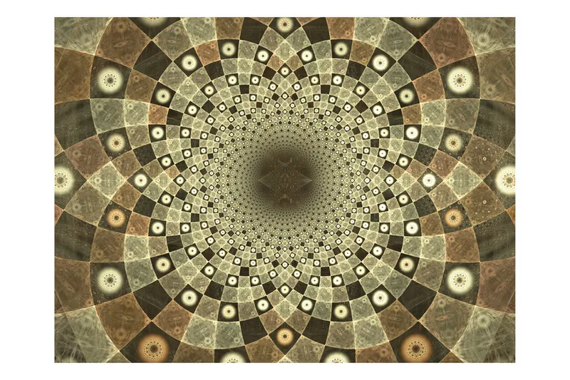 Valokuvatapetti Brown Mosaic 300x231, Artgeist sp. z o. o.