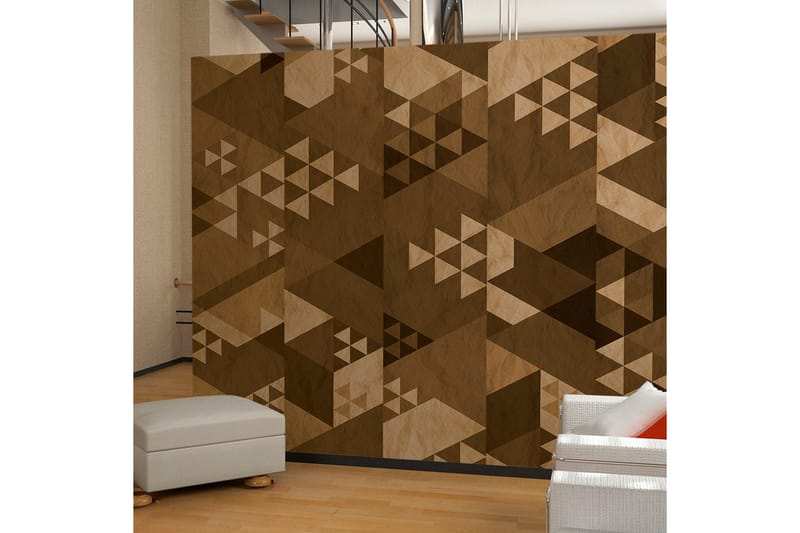 Valokuvatapetti Brown Patchwork 50x1000, Artgeist sp. z o. o.