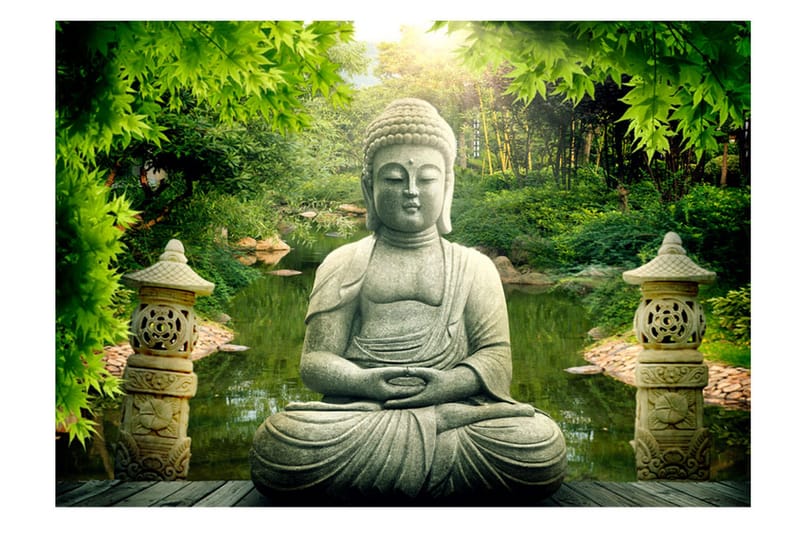 Valokuvatapetti Buddha's Garden 200x140 - Artgeist sp. z o. o. - Sisustustuotteet - Seinäkoristeet - Tapetit - Valokuvatapetit