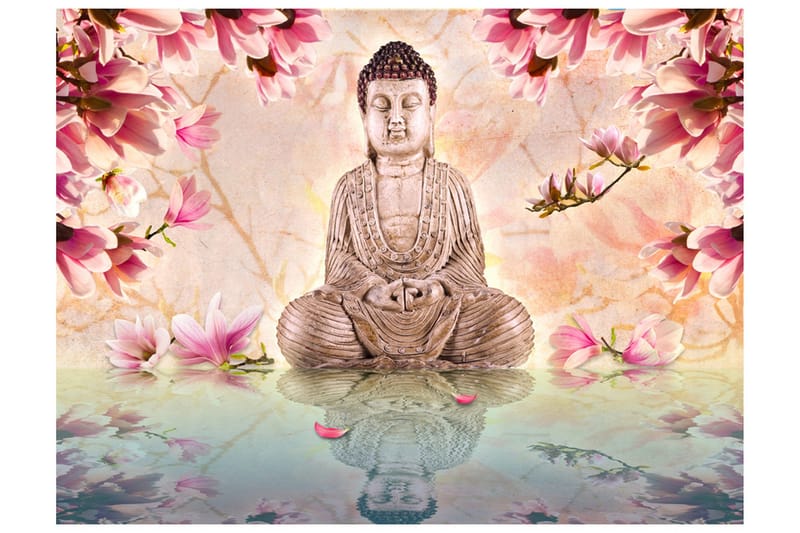 Valokuvatapetti Buddha And Magnolia 300x231 - Artgeist sp. z o. o. - Sisustustuotteet - Seinäkoristeet - Tapetit - Valokuvatapetit