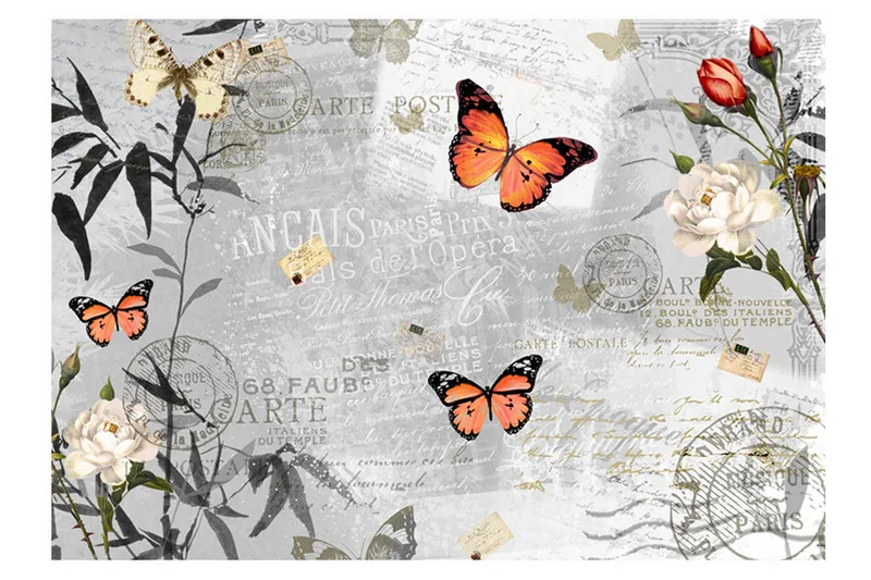 Valokuvatapetti Butterflies Song 150x105 - Artgeist sp. z o. o. - Sisustustuotteet - Seinäkoristeet - Tapetit - Valokuvatapetit