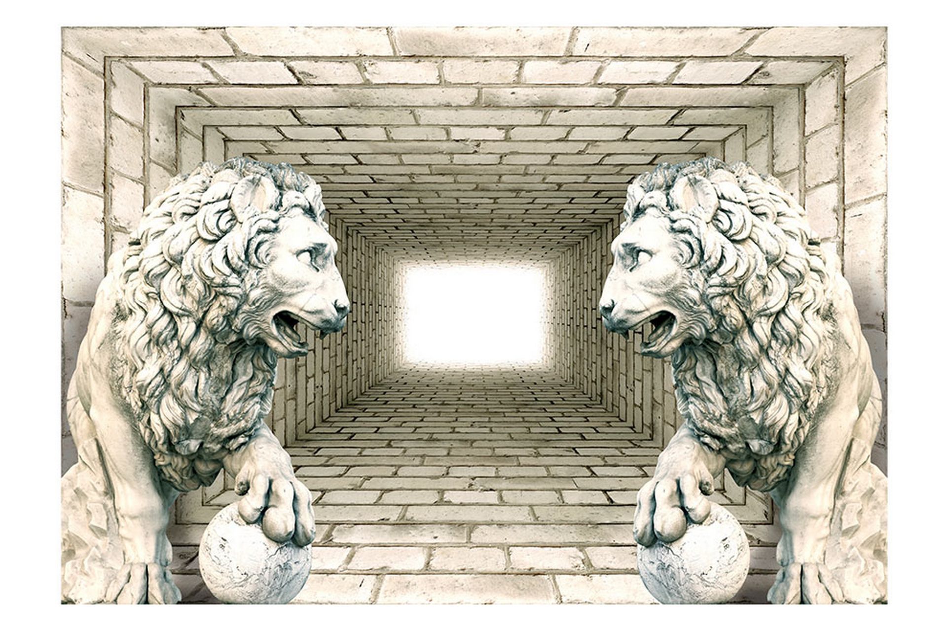 Valokuvatapetti Chamber Of Lions 350x245 - Artgeist sp. z o. o. - Sisustustuotteet - Seinäkoristeet - Tapetit - Valokuvatapetit