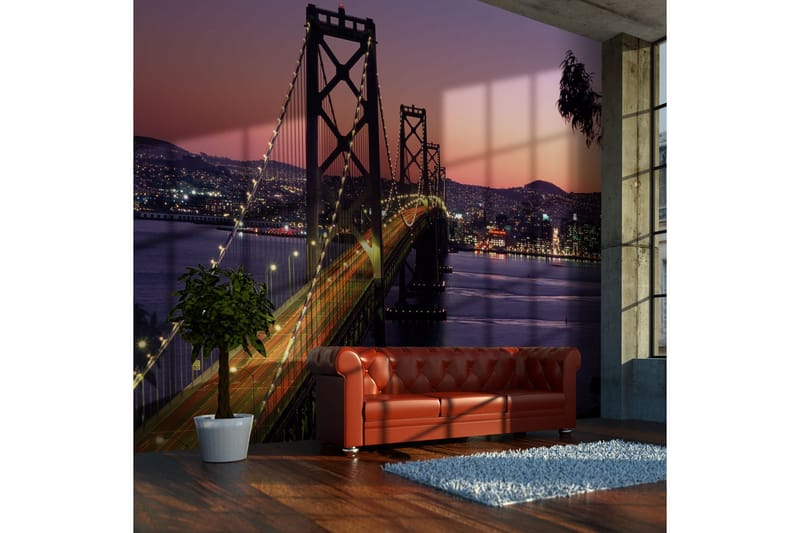 Valokuvatapetti Charming Evening In San Francisco 350x270, Artgeist sp. z o. o.