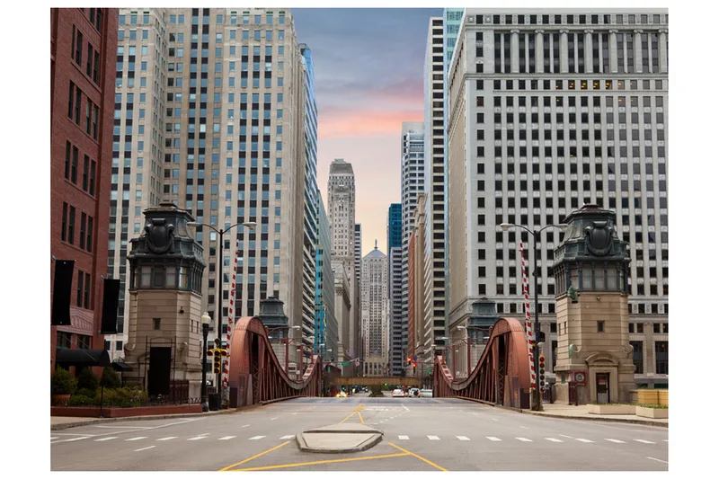 Valokuvatapetti Chicago Street 200x154, Artgeist sp. z o. o.