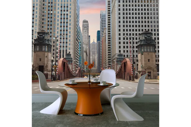 Valokuvatapetti Chicago Street 250x193 - Artgeist sp. z o. o. - Sisustustuotteet - Seinäkoristeet - Tapetit - Valokuvatapetit