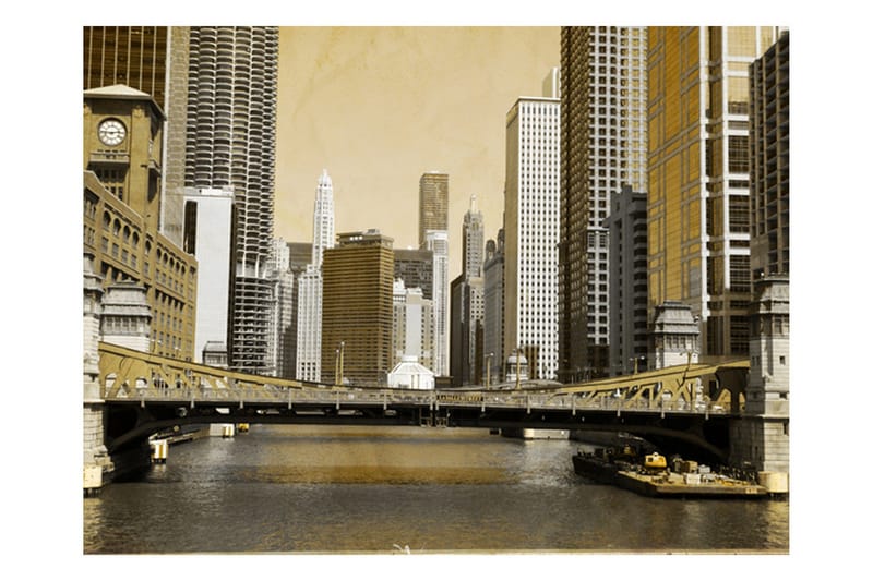 Valokuvatapetti Chicagos Brewing Vintage Effect 250x193, Artgeist sp. z o. o.
