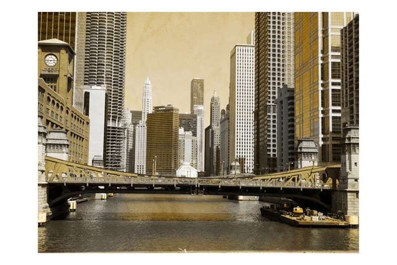 Valokuvatapetti Chicagos Brewing Vintage Effect 300x231 - Artgeist sp. z o. o. - Sisustustuotteet - Seinäkoristeet - Tapetit - Valokuvatapetit