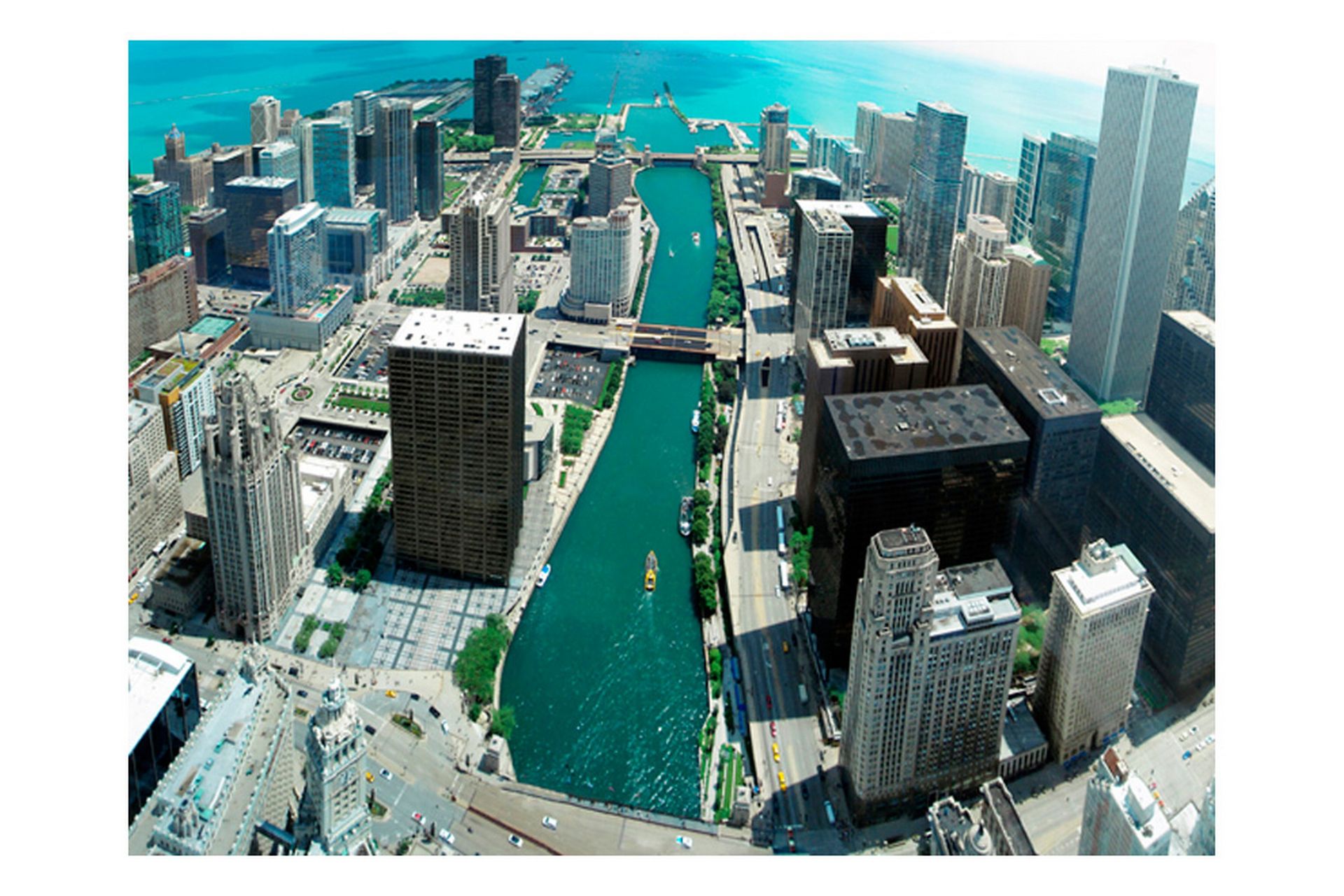 Valokuvatapetti City Building Art By Chicago 250x193 - Artgeist sp. z o. o. - Sisustustuotteet - Seinäkoristeet - Tapetit - Valokuvatapetit
