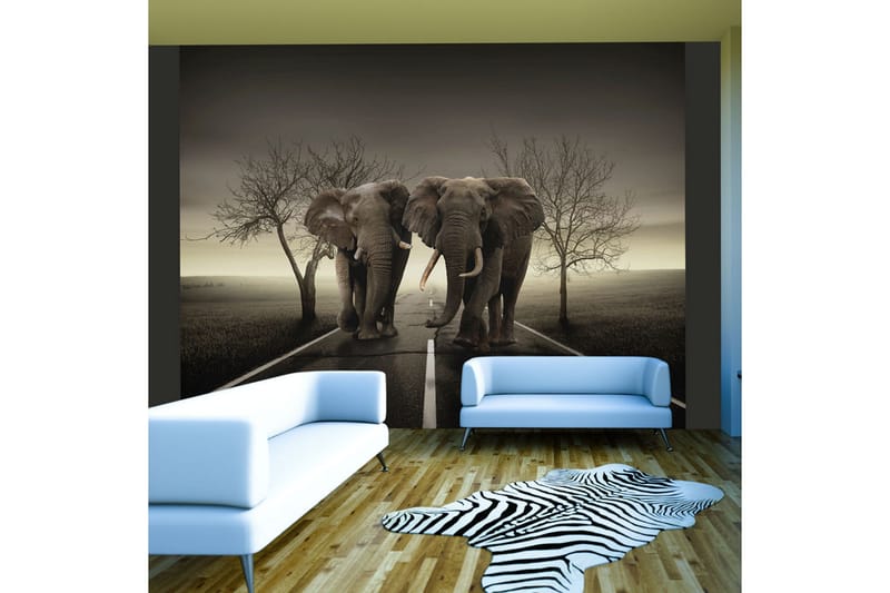 Valokuvatapetti City of Elephants 250x193 - Artgeist sp. z o. o. - Sisustustuotteet - Seinäkoristeet - Tapetit - Valokuvatapetit