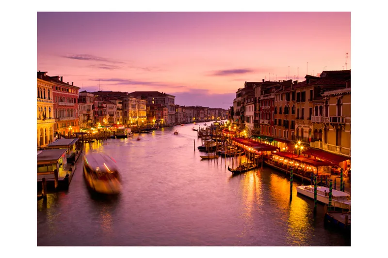 Valokuvatapetti City Of Lovers Venice Night time 200x154, Artgeist sp. z o. o.