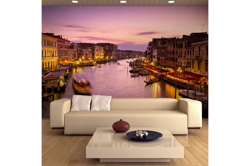 Valokuvatapetti City Of Lovers Venice Night time 250x193 - Artgeist sp. z o. o. - Sisustustuotteet - Seinäkoristeet - Tapetit - Valokuvatapetit