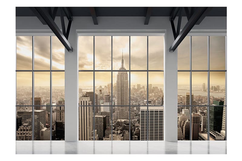 Valokuvatapetti Clouds Over New York City 250x175 - Artgeist sp. z o. o. - Sisustustuotteet - Seinäkoristeet - Tapetit - Valokuvatapetit