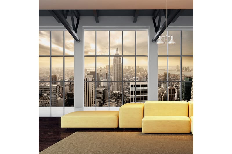 Valokuvatapetti Clouds Over New York City 300x210 - Artgeist sp. z o. o. - Sisustustuotteet - Seinäkoristeet - Tapetit - Valokuvatapetit