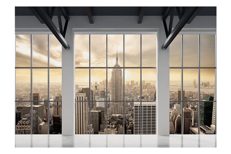 Valokuvatapetti Clouds Over New York City 300x210 - Artgeist sp. z o. o. - Sisustustuotteet - Seinäkoristeet - Tapetit - Valokuvatapetit