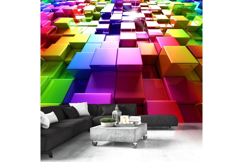Valokuvatapetti Colored Cubes 350x245, Artgeist sp. z o. o.