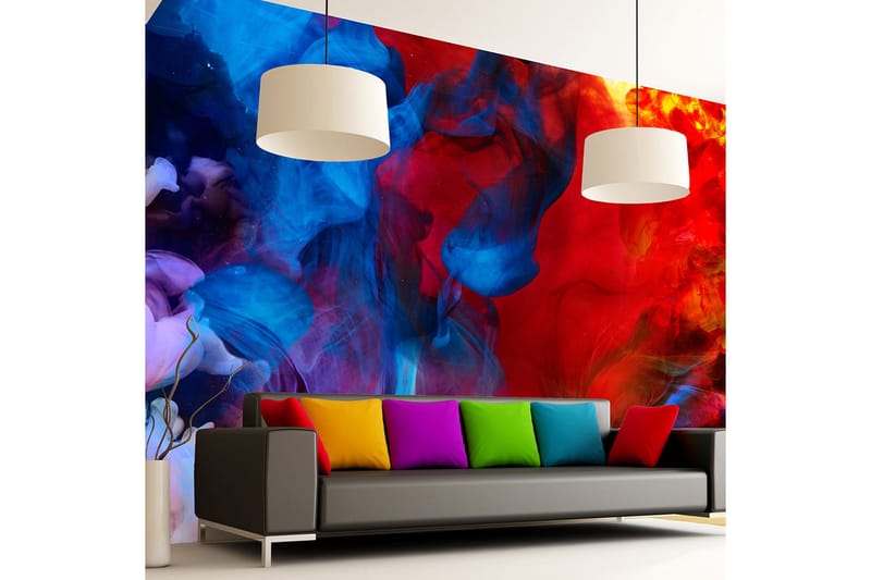 Valokuvatapetti Colored Flames 350x245, Artgeist sp. z o. o.