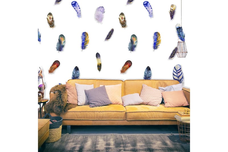 Valokuvatapetti Colorful Feathers 50x1000 - Artgeist sp. z o. o. - Sisustustuotteet - Seinäkoristeet - Tapetit - Valokuvatapetit