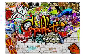 Valokuvatapetti Colorful Graffiti 350x245 - Artgeist sp. z o. o. - Sisustustuotteet - Seinäkoristeet - Tapetit - Valokuvatapetit