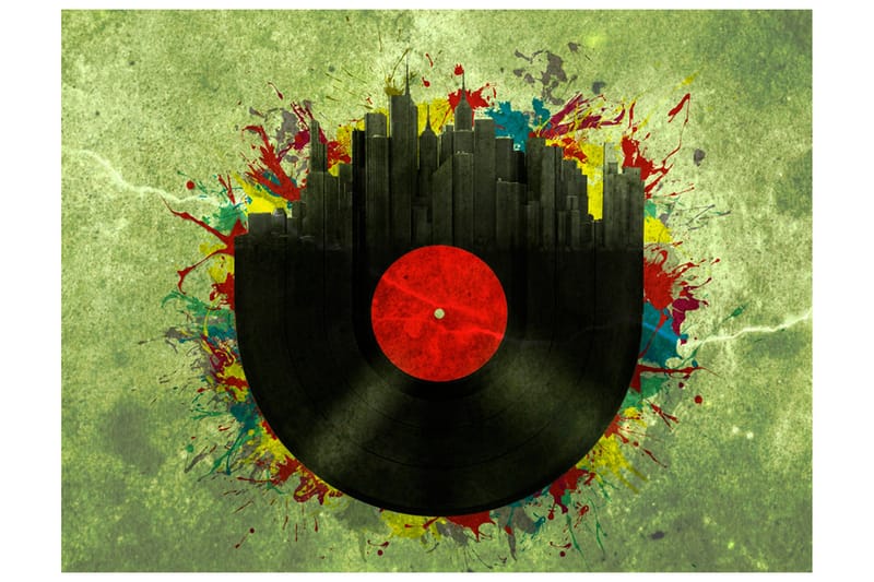 Valokuvatapetti Colorful Melodies Of The City 200x154, Artgeist sp. z o. o.