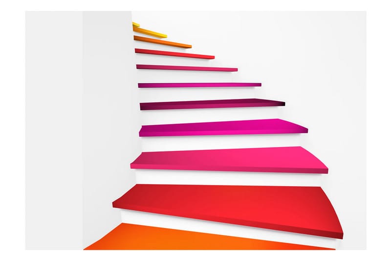 Valokuvatapetti Colorful Stairs 300x210 - Artgeist sp. z o. o. - Sisustustuotteet - Seinäkoristeet - Tapetit - Valokuvatapetit