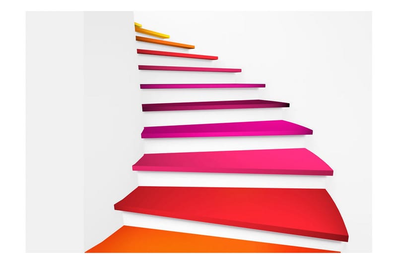 Valokuvatapetti Colorful Stairs 350x245 - Artgeist sp. z o. o. - Sisustustuotteet - Seinäkoristeet - Tapetit - Valokuvatapetit