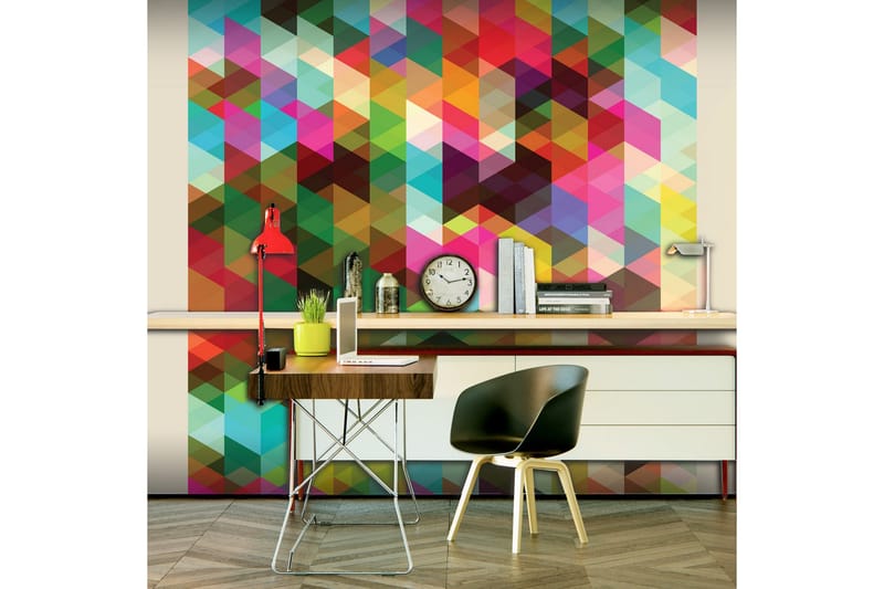 Valokuvatapetti Colourful Geometry 350x270, Artgeist sp. z o. o.