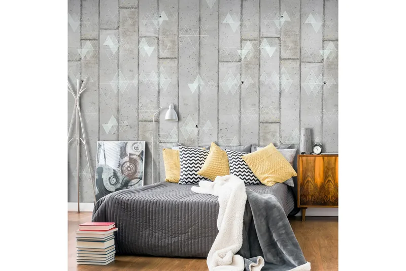 Valokuvatapetti Concrete And Triangles 50x1000, Artgeist sp. z o. o.