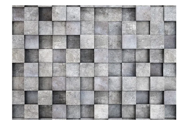 Valokuvatapetti Concrete Cube 350x245 - Artgeist sp. z o. o. - Sisustustuotteet - Seinäkoristeet - Tapetit - Valokuvatapetit