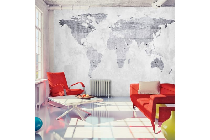 Valokuvatapetti Concrete Map 350x245, Artgeist sp. z o. o.