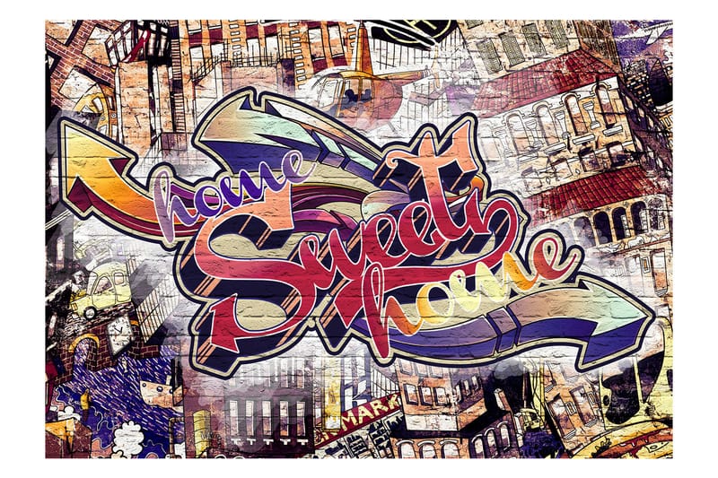 Valokuvatapetti Cool Graffiti 200x140 - Artgeist sp. z o. o. - Sisustustuotteet - Seinäkoristeet - Tapetit - Valokuvatapetit