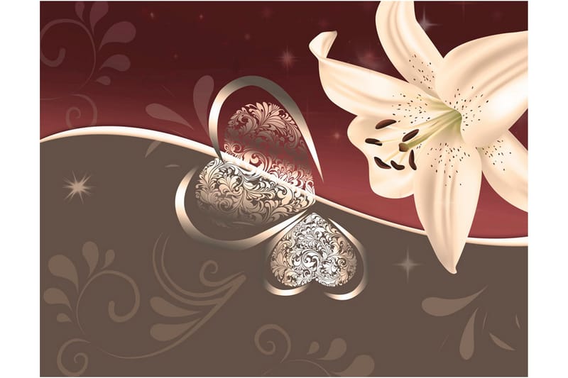 Valokuvatapetti Cream Lily 400x309 - Artgeist sp. z o. o. - Sisustustuotteet - Seinäkoristeet - Tapetit - Valokuvatapetit