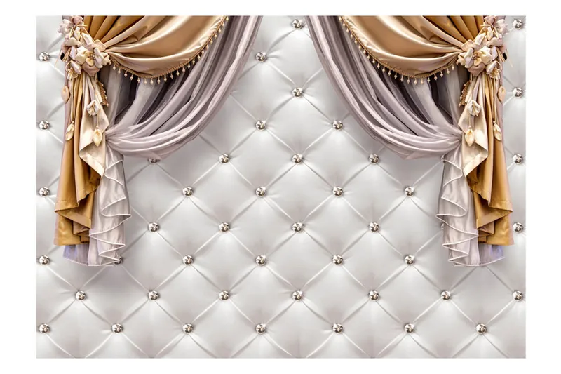 Valokuvatapetti Curtain Of Luxery 200x140 - Artgeist sp. z o. o. - Sisustustuotteet - Seinäkoristeet - Tapetit - Valokuvatapetit