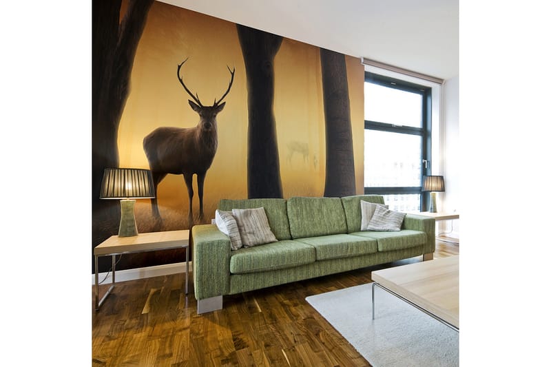 Valokuvatapetti Deer In His Natural Habitat 200x154, Artgeist sp. z o. o.