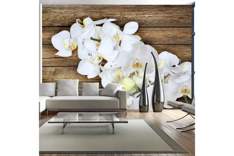 Valokuvatapetti Delicacy On Wood 250x175, Artgeist sp. z o. o.