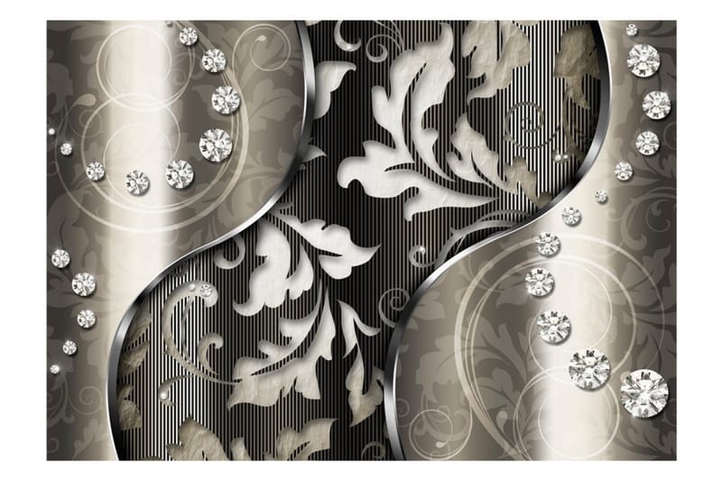 Valokuvatapetti Diamond Leaves 200x140 - Artgeist sp. z o. o. - Sisustustuotteet - Seinäkoristeet - Tapetit - Valokuvatapetit