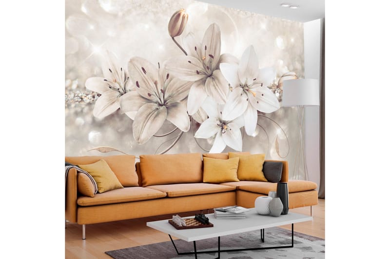 Valokuvatapetti Diamond Lilies 300x210 - Artgeist sp. z o. o. - Sisustustuotteet - Seinäkoristeet - Tapetit - Valokuvatapetit