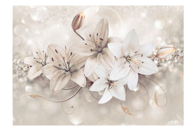 Valokuvatapetti Diamond Lilies 300x210 - Artgeist sp. z o. o. - Sisustustuotteet - Seinäkoristeet - Tapetit - Valokuvatapetit