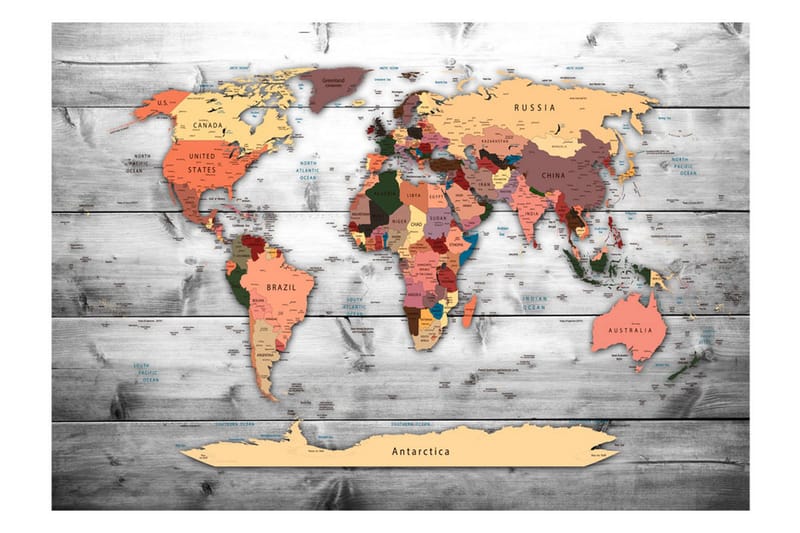 Valokuvatapetti Direction World 200x140 - Artgeist sp. z o. o. - Sisustustuotteet - Seinäkoristeet - Tapetit - Valokuvatapetit