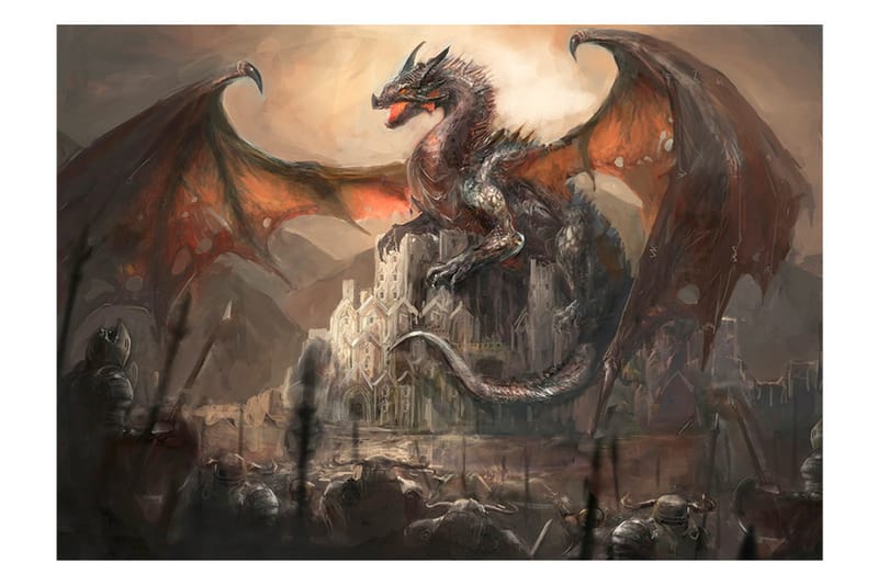 Valokuvatapetti Dragon Castle 300x210 - Artgeist sp. z o. o. - Sisustustuotteet - Seinäkoristeet - Tapetit - Valokuvatapetit