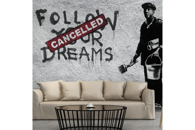 Valokuvatapetti Dreams Cancelled Banksy 400x280, Artgeist sp. z o. o.