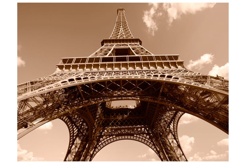 Valokuvatapetti Eiffel-torni Sepia 300x231 - Artgeist sp. z o. o. - Sisustustuotteet - Seinäkoristeet - Tapetit - Valokuvatapetit