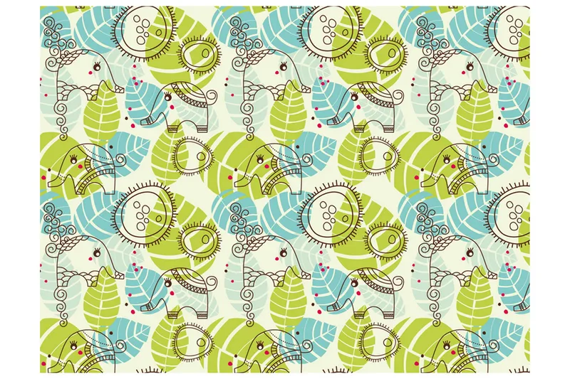 Valokuvatapetti Elefantit Lapsille 250x193, Artgeist sp. z o. o.